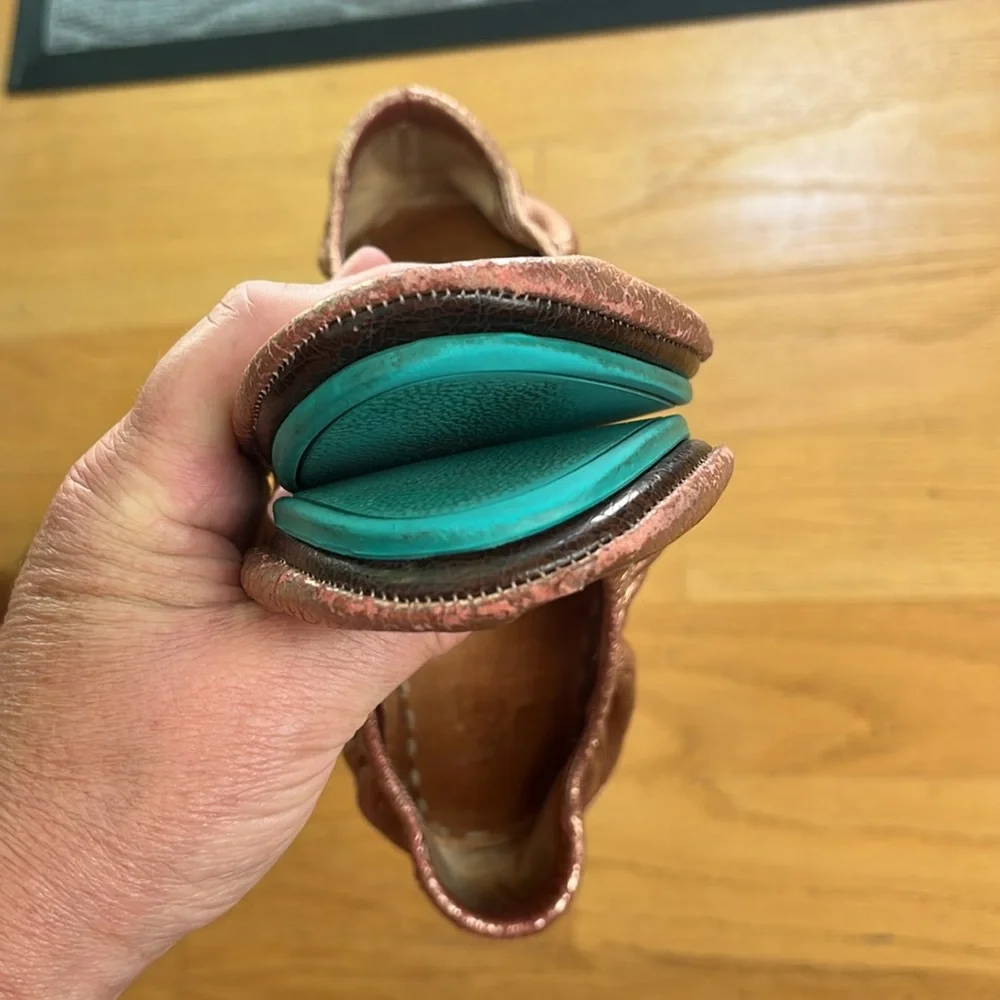 Tieks copper penny ballet flats size 8